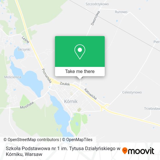 Карта Szkoła Podstawowa nr 1 im. Tytusa Działyńskiego w Kórniku