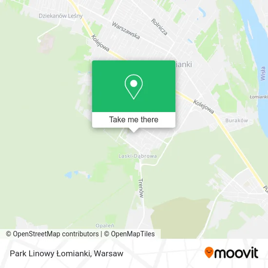 Карта Park Linowy Łomianki