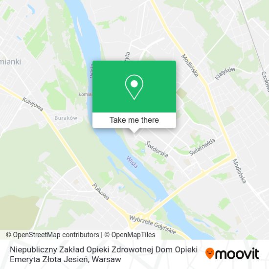 Niepubliczny Zakład Opieki Zdrowotnej Dom Opieki Emeryta Złota Jesień map