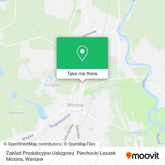 Zakład Produkcyjno-Usługowy. Piechocki Leszek Mosina map