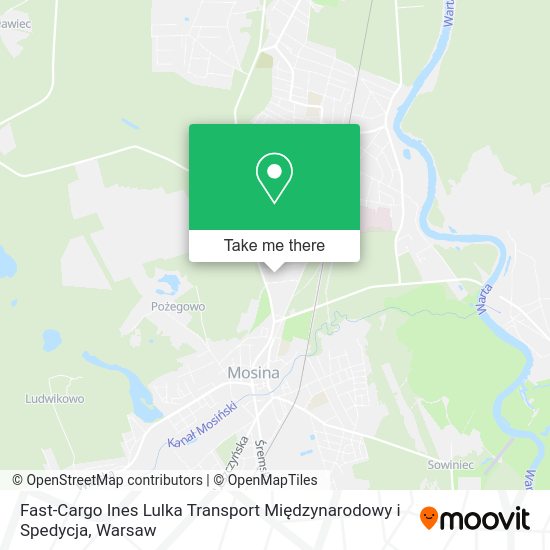 Fast-Cargo Ines Lulka Transport Międzynarodowy i Spedycja map