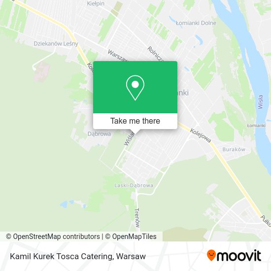 Kamil Kurek Tosca Catering map