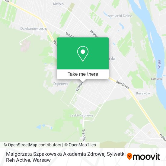 Malgorzata Szpakowska Akademia Zdrowej Sylwetki Reh Active map