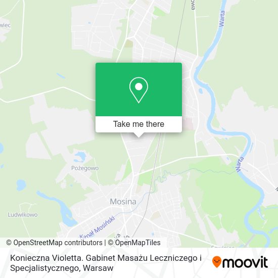 Konieczna Violetta. Gabinet Masażu Leczniczego i Specjalistycznego map