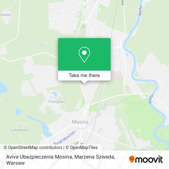 Карта Aviva Ubezpieczenia Mosina, Marzena Szweda