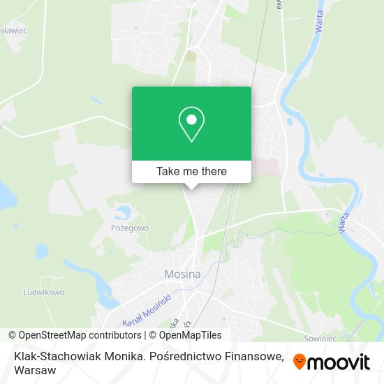 Klak-Stachowiak Monika. Pośrednictwo Finansowe map