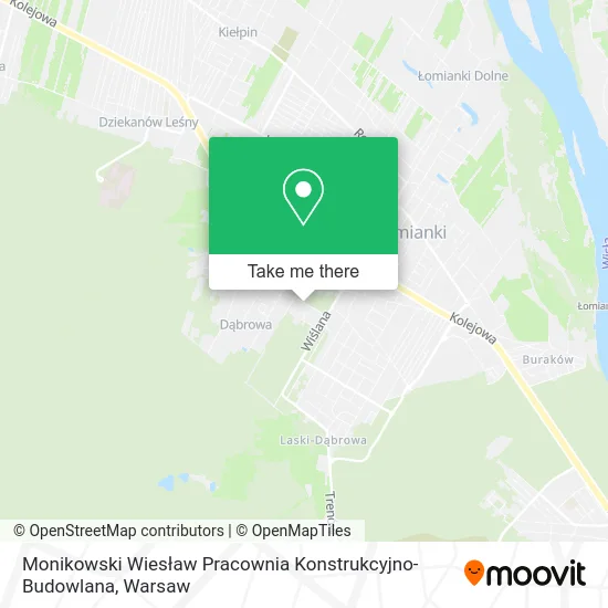 Monikowski Wiesław Pracownia Konstrukcyjno-Budowlana map