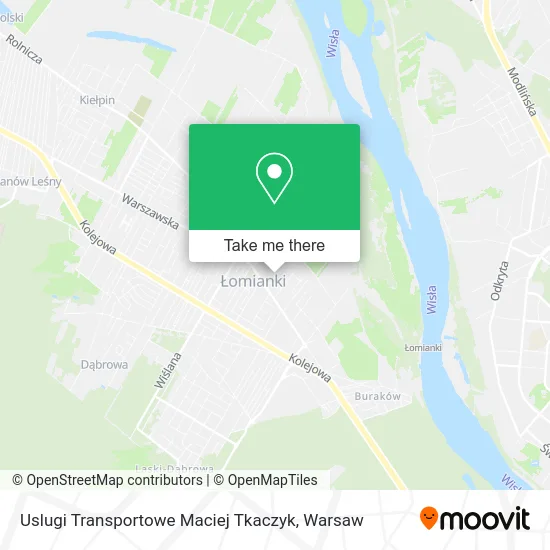 Карта Uslugi Transportowe Maciej Tkaczyk
