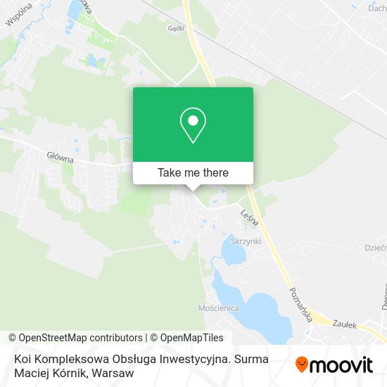 Koi Kompleksowa Obsługa Inwestycyjna. Surma Maciej Kórnik map