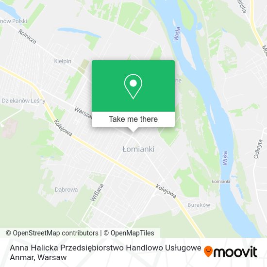 Anna Halicka Przedsiębiorstwo Handlowo Usługowe Anmar map