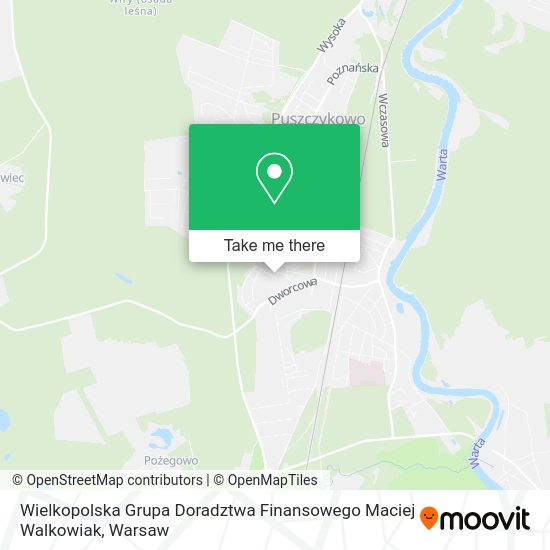 Wielkopolska Grupa Doradztwa Finansowego Maciej Walkowiak map