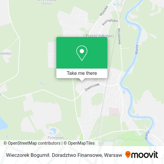 Wieczorek Bogumił. Doradztwo Finansowe map