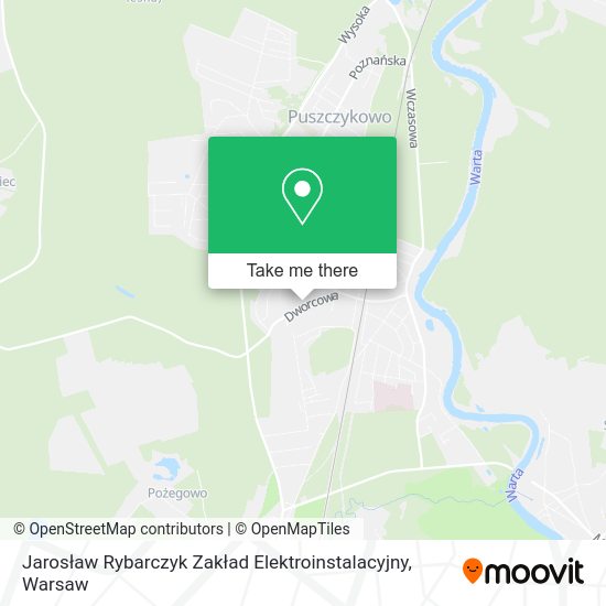 Jarosław Rybarczyk Zakład Elektroinstalacyjny map