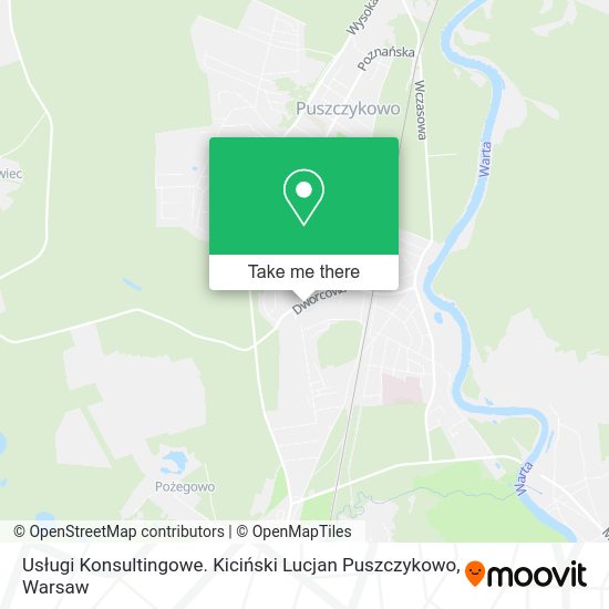 Usługi Konsultingowe. Kiciński Lucjan Puszczykowo map