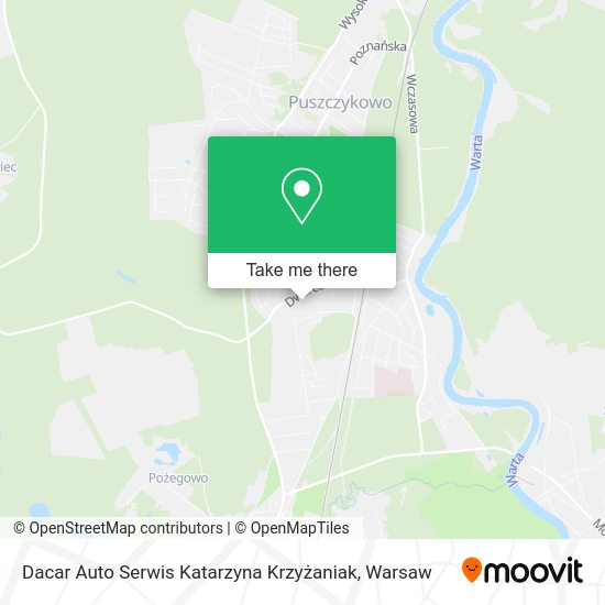 Карта Dacar Auto Serwis Katarzyna Krzyżaniak