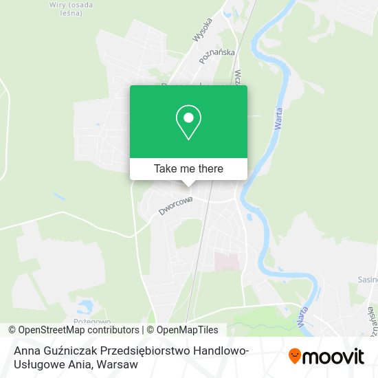 Anna Guźniczak Przedsiębiorstwo Handlowo-Usługowe Ania map