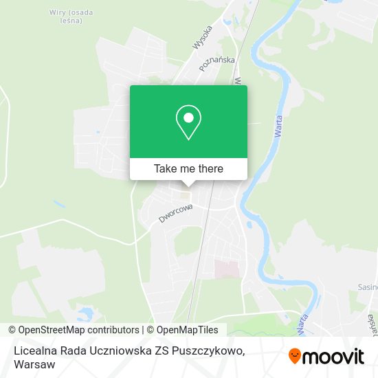 Licealna Rada Uczniowska ZS Puszczykowo map