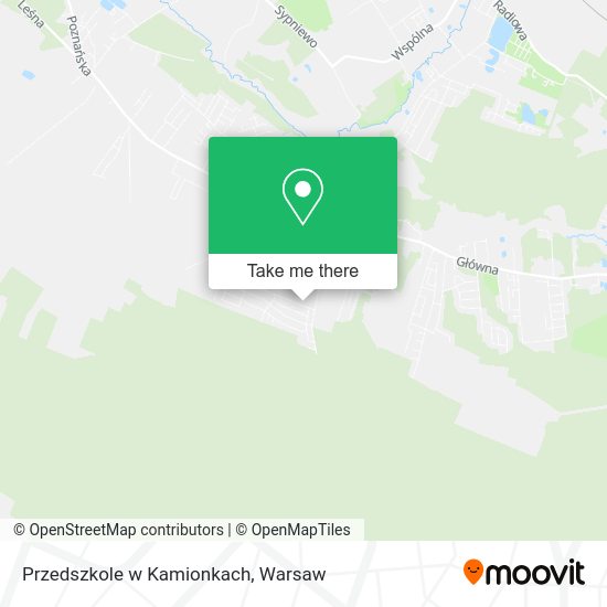 Przedszkole w Kamionkach map