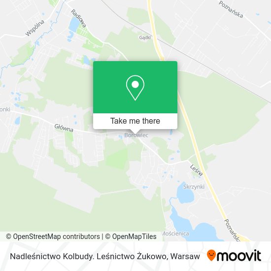 Nadleśnictwo Kolbudy. Leśnictwo Żukowo map