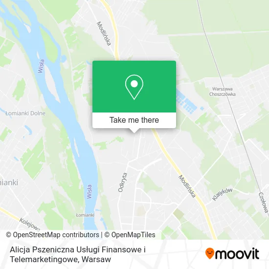 Alicja Pszeniczna Usługi Finansowe i Telemarketingowe map