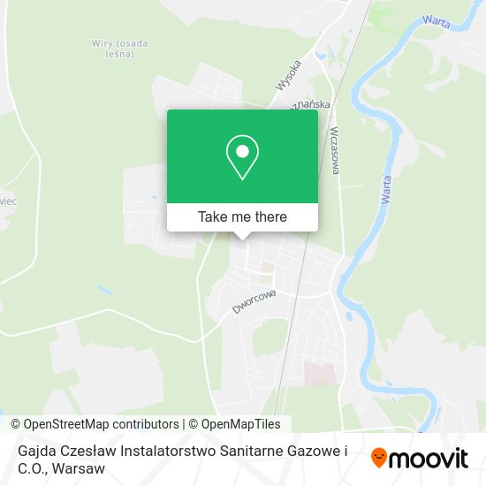 Gajda Czesław Instalatorstwo Sanitarne Gazowe i C.O. map