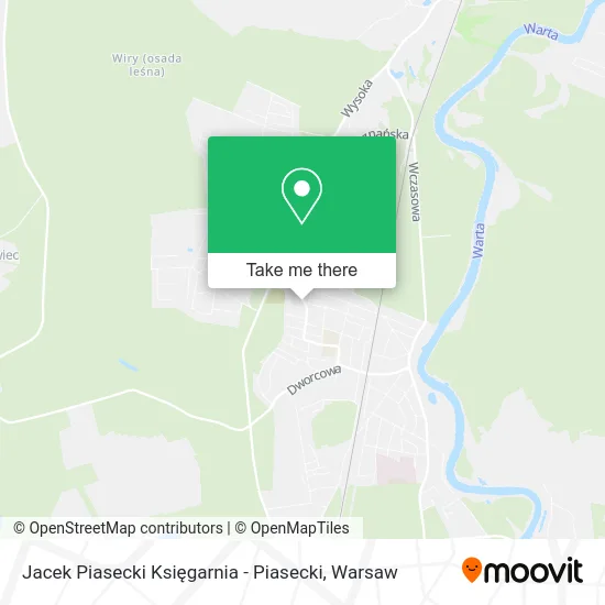 Jacek Piasecki Księgarnia - Piasecki map