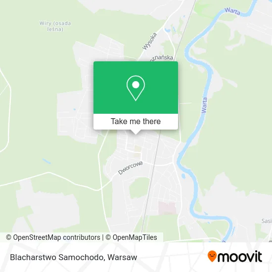 Карта Blacharstwo Samochodo
