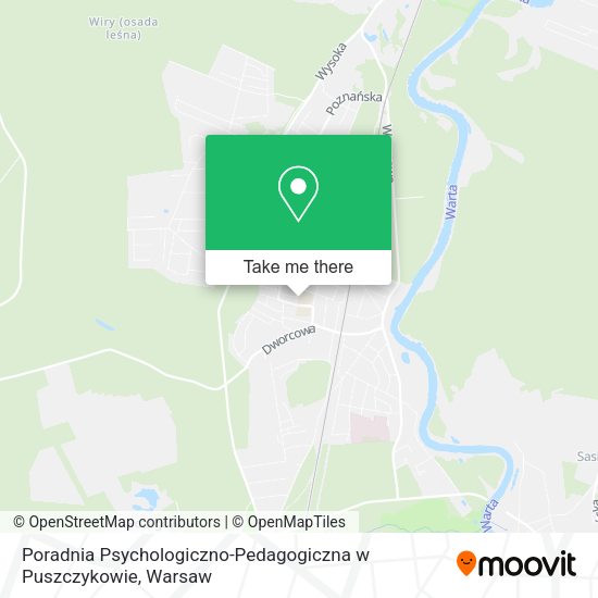 Poradnia Psychologiczno-Pedagogiczna w Puszczykowie map