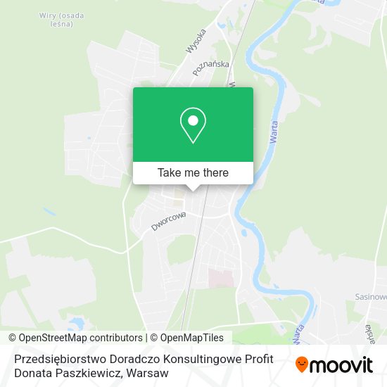 Przedsiębiorstwo Doradczo Konsultingowe Profit Donata Paszkiewicz map