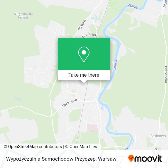 Wypożyczalnia Samochodów Przyczep map