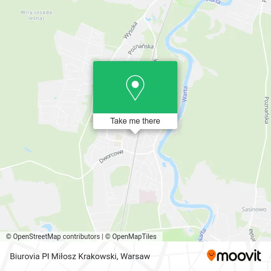 Biurovia Pl Miłosz Krakowski map