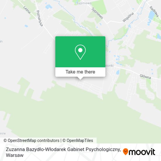 Zuzanna Bazydło-Włodarek Gabinet Psychologiczny map