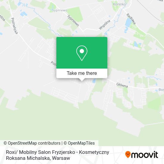 Roxi/ Mobilny Salon Fryzjersko - Kosmetyczny Roksana Michalska map