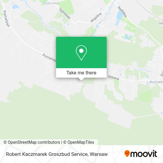 Robert Kaczmarek Groszbud Service map