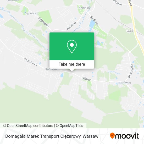 Карта Domagała Marek Transport Ciężarowy