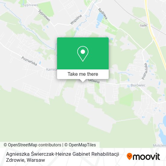 Agnieszka Świerczak-Heinze Gabinet Rehabilitacji Zdrowie map