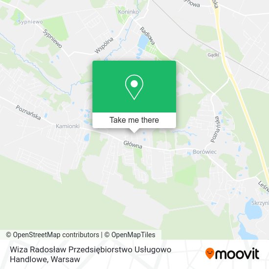 Wiza Radosław Przedsiębiorstwo Usługowo Handlowe map