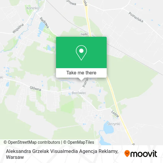 Карта Aleksandra Grzelak Visualmedia Agencja Reklamy