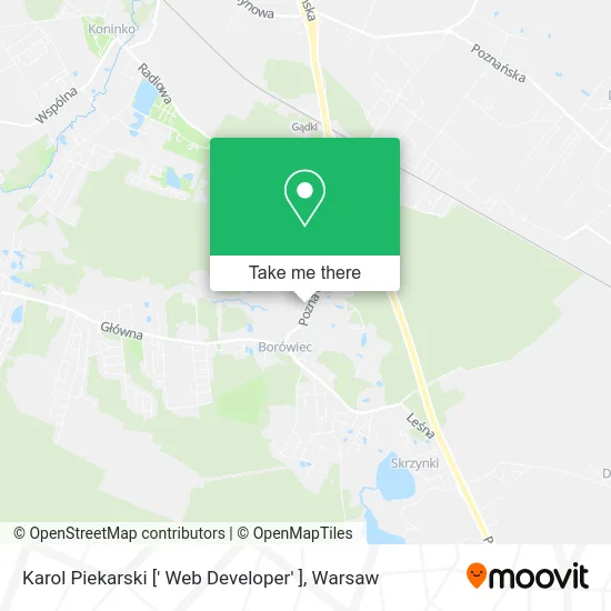 Карта Karol Piekarski [' Web Developer' ]