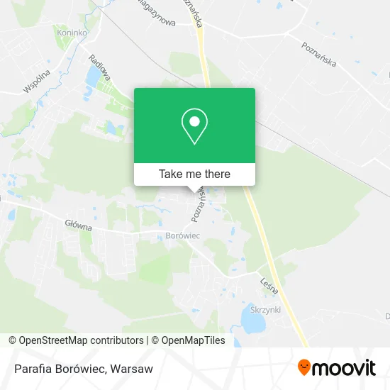 Карта Parafia Borówiec