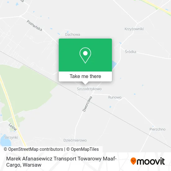 Карта Marek Afanasewicz Transport Towarowy Maaf-Cargo