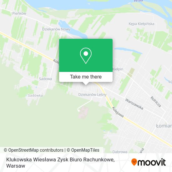 Карта Klukowska Wiesława Zysk Biuro Rachunkowe