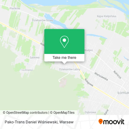 Pako-Trans Daniel Wiśniewski map