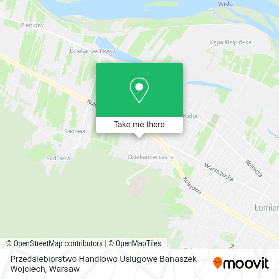 Przedsiebiorstwo Handlowo Uslugowe Banaszek Wojciech map