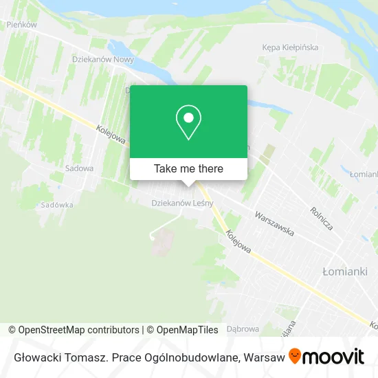 Głowacki Tomasz. Prace Ogólnobudowlane map