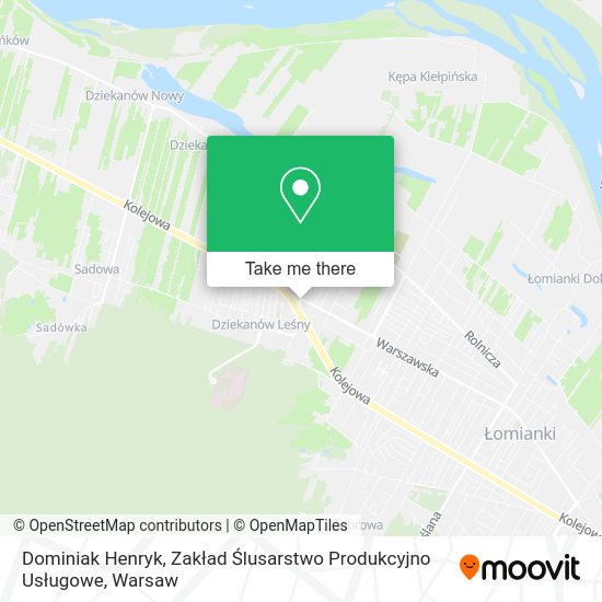 Dominiak Henryk, Zakład Ślusarstwo Produkcyjno Usługowe map