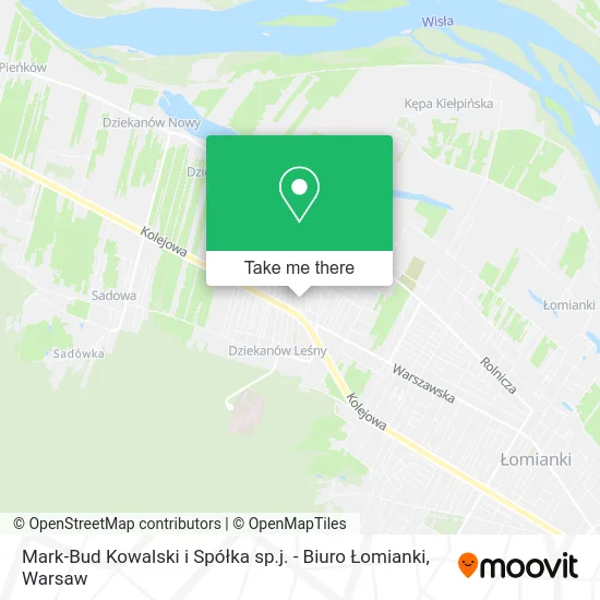 Mark-Bud Kowalski i Spółka sp.j. - Biuro Łomianki map