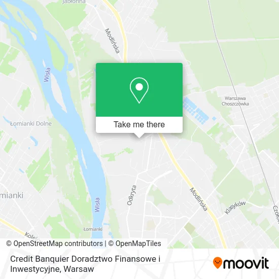 Карта Credit Banquier Doradztwo Finansowe i Inwestycyjne