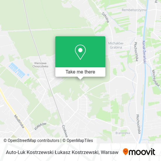 Auto-Luk Kostrzewski Łukasz Kostrzewski map