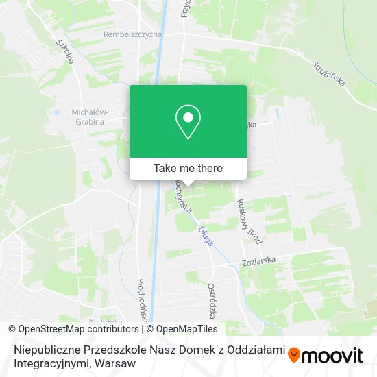 Niepubliczne Przedszkole Nasz Domek z Oddziałami Integracyjnymi map